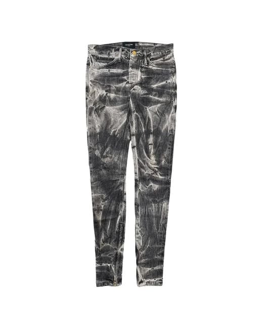 Fear Of God Gray Holy Water Acid-Wash Jeans for men