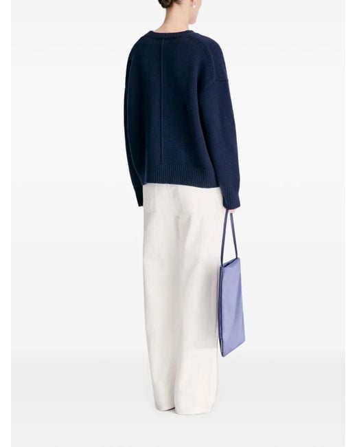 Loulou de Saison Blue Pia Lds Oversized Cashmere Jumper