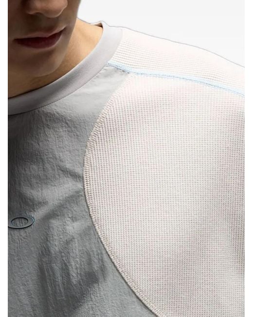 Oakley Gray Tidal Technical T-Shirt With Adjustable Bottom for men