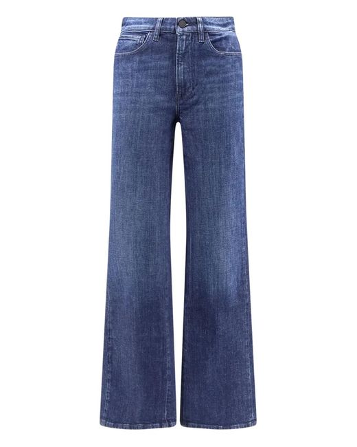 Jean À Patch Logo 3x1 en coloris Blue