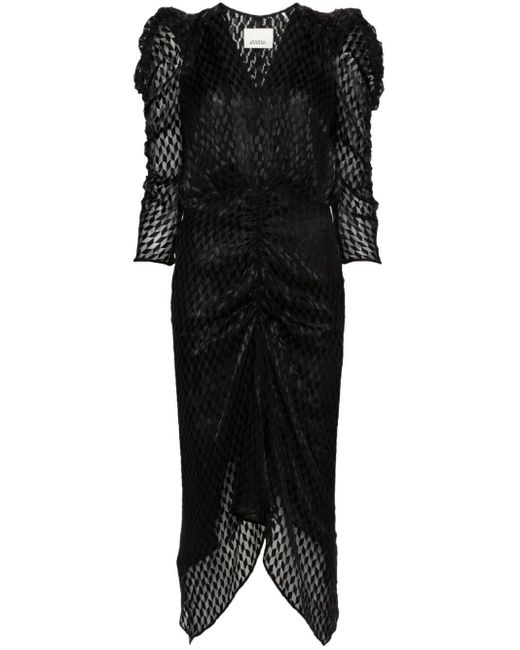 Isabel Marant Black Nemil Midi Dress