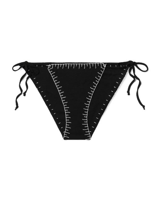 Marysia Swim Bikinislip Met Contrasterende Stiksels in het Black