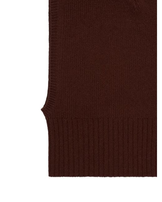 Bompard Brown Ribbed Hood