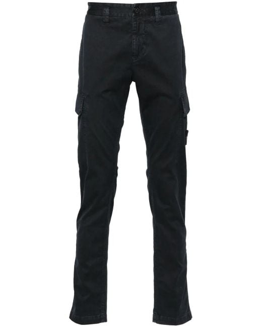 メンズ Stone Island コンパスバッジ パンツ Blue