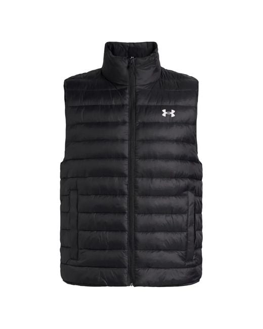 Under Armour Black Logo-Print Gilet for men