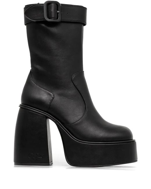 Buffalo Black 120Mm Heart Boots