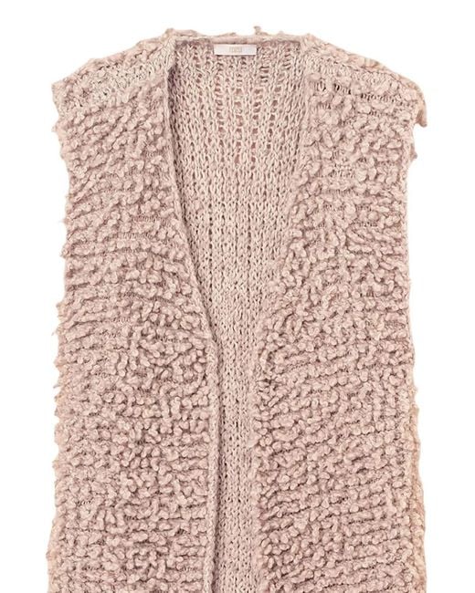 Fedeli Pink Bouclé Vest