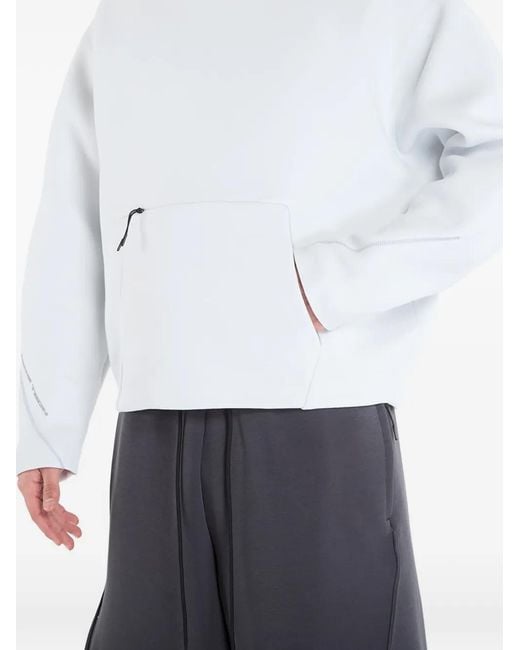Nike White Logo-Embroidery Hoodie for men