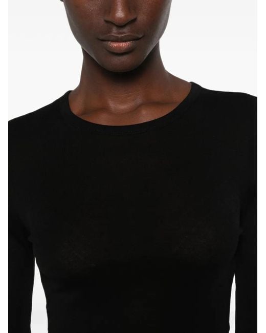 Samsøe & Samsøe Black Sadou Long-Sleeve Top