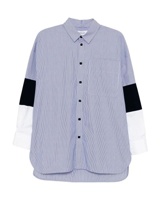 Chemise À Rayures Enfold en coloris Blue