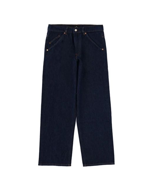 Paul Smith Blue Cotton Pocket Jeans for men