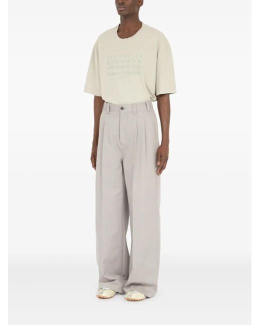 Maison Margiela White Cotton Trousers for men