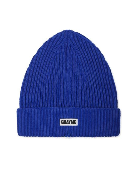 Ghayme Blue Cloud-Appliqué Beanie for men