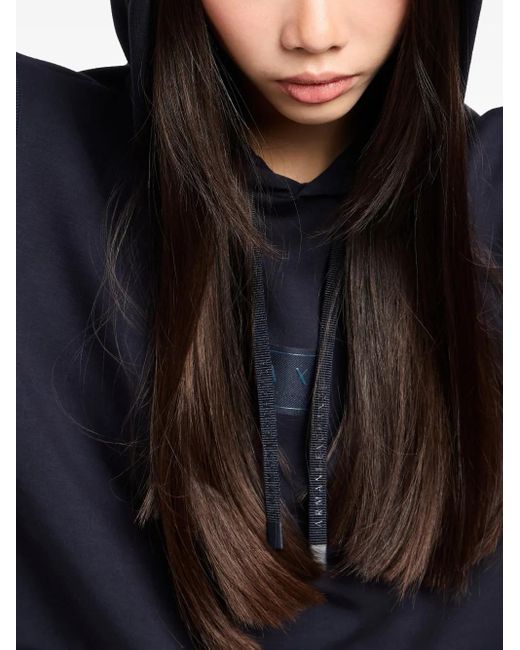 ARMANI EXCHANGE ロゴアップリケ パーカー Blue