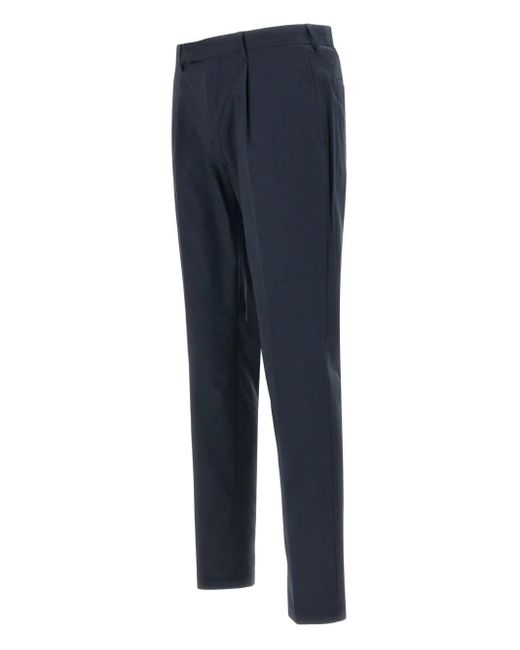 Devore Blue Pleated Trousers for men
