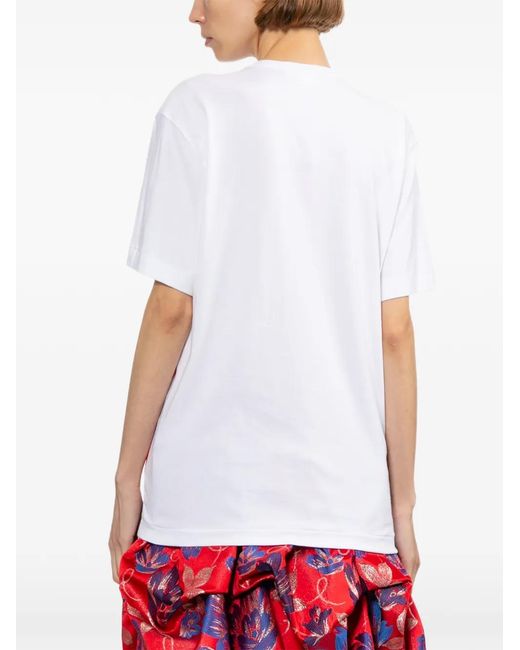 Comme des Garçons Red Print-Detail T-Shirt