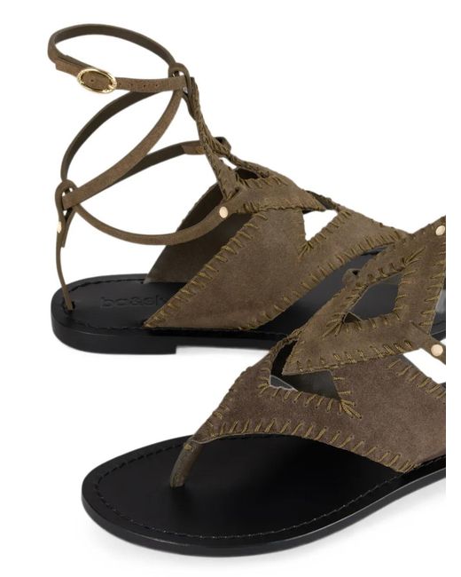 Ba&sh Brown Capri Flat Sandals