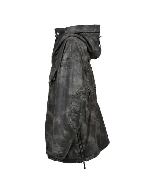 Napapijri Gray X Pdf Skidoo Hooded Jacket for men