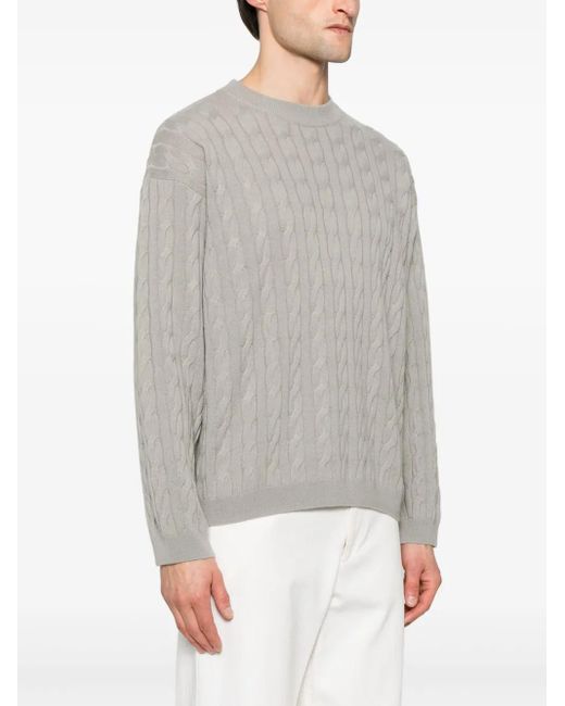 Lisa Yang Gray Oskar Sweater for men