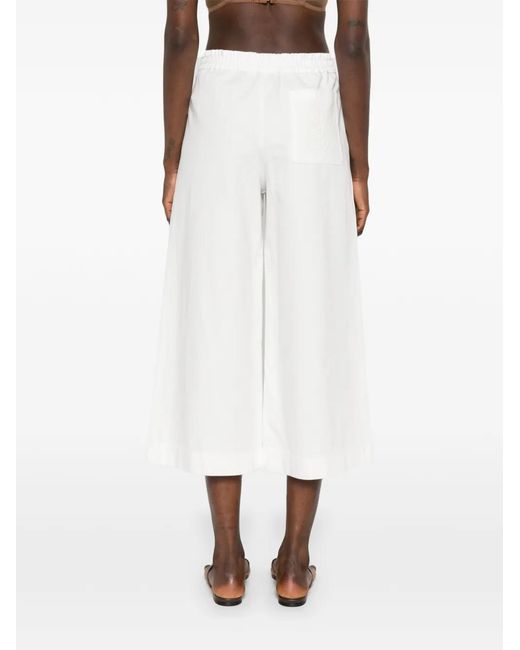 Loewe White Cropped Denim Jeans