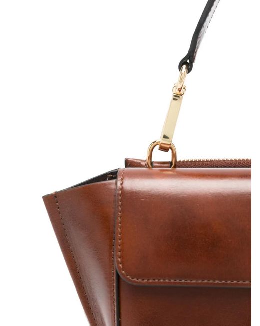 Wandler Brown Hortensia Leather Mini Bag
