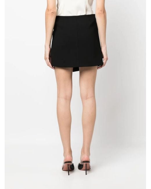Jonathan Simkhai Black Ebony Wrap Mini Skirt