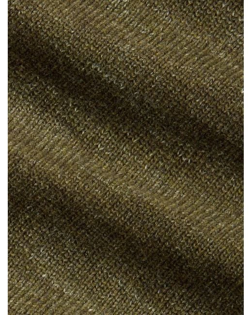メンズ RRL ジップアップ カーディガン Green
