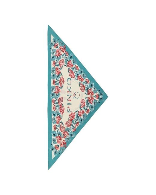 Pinko Blue Floral Scarf