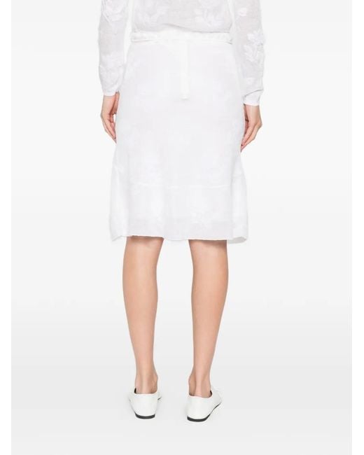 ShuShu/Tong White Threadwork Knit Skirt
