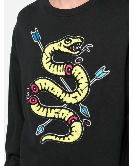 Haculla Black Venom Drop-Shoulder Sweatshirt for men
