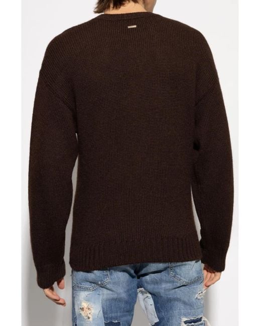 DSquared² Black Wool Jumper for men