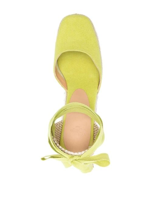 Castaner Metallic Tina Raffia Wedge Espadrilles