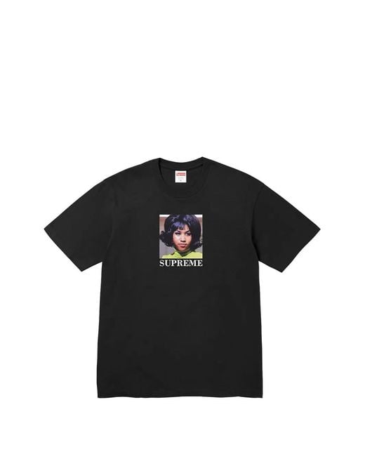 Supreme Black Aretha Graphic-Print T-Shirt for men