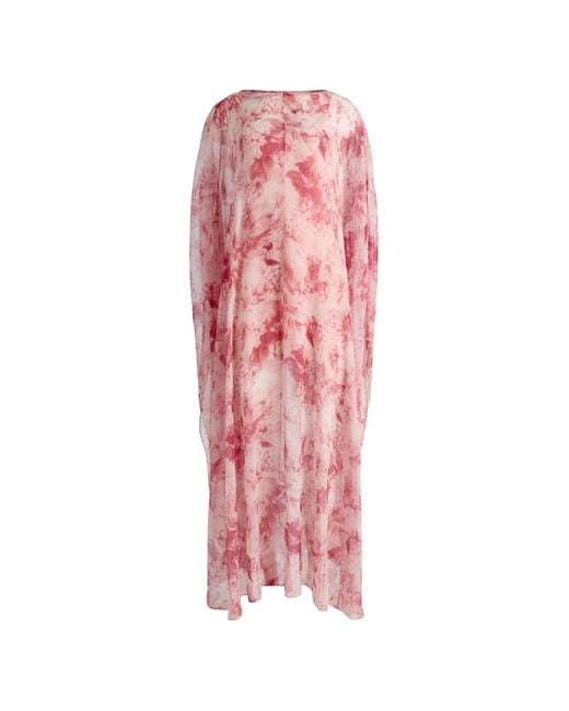Alice + Olivia Pink Floral-Print Maxi Dress