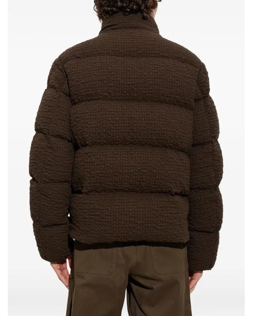 Moncler Brown Oronte Check-Pattern Jacket for men