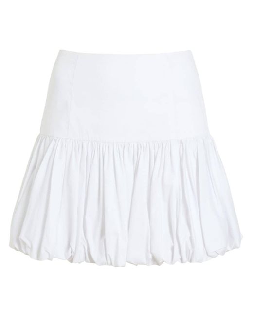 Minifalda Ellah con diseño abombado Cinq À Sept de color White