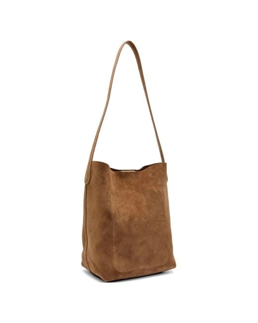 Mansur Gavriel Brown Smooth Shoulder Bag