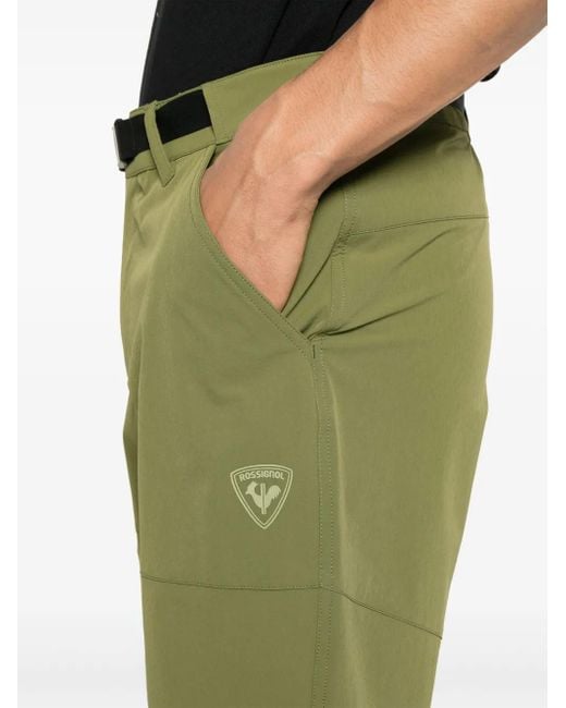Rossignol Green Appliqué-Logo Cargo Shorts for men