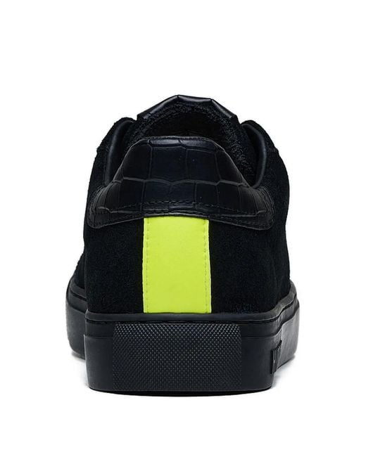 HIDE & JACK Black Oil Suede Sneakers