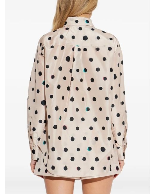 Fendi White Polka-Dot Shirt