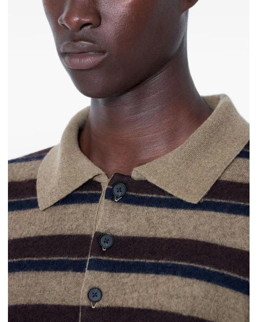 Pull À Rayures Et Col Polo Ssstein pour homme en coloris Black