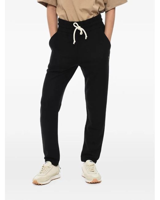 Hydrogen Black Drawstring Track Pants