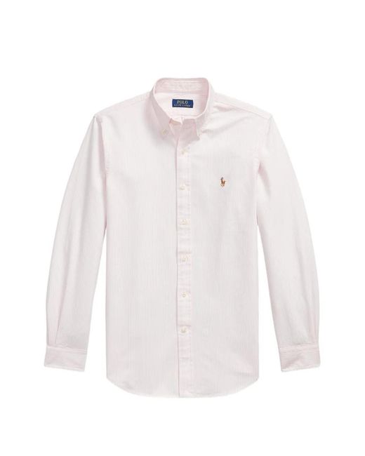 Polo Ralph Lauren White Striped Shirt for men