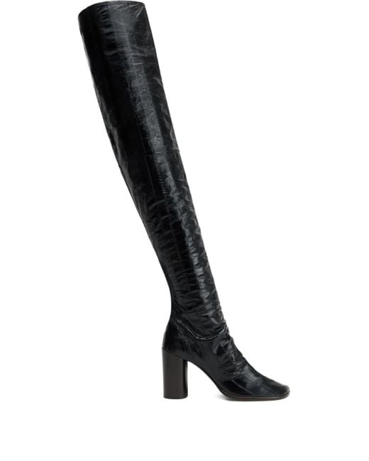 Lemaire Black Leather Boots