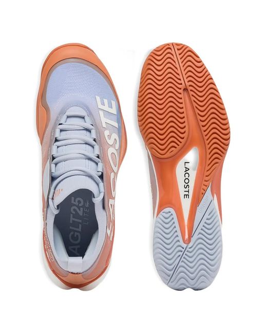 Lacoste White Logo Print Sneakers for men