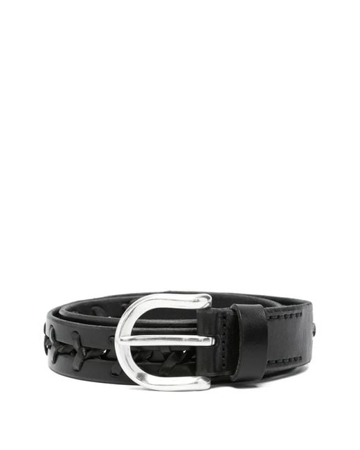 Our Legacy Black Plain Belt for men