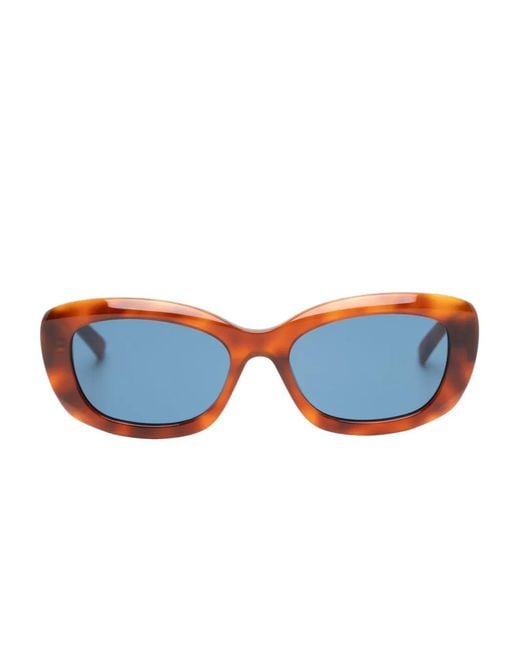 Givenchy Blue Lunettes De Soleil À Monture Rectangulaire