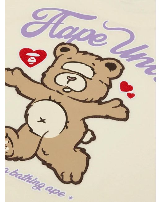Aape By A Bathing Ape Natural Graphic-Print T-Shirt