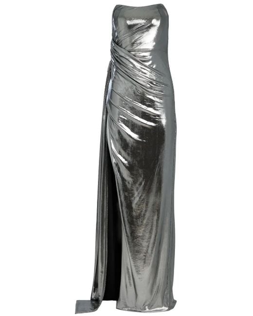 retroféte Gray Shivani Abendkleid