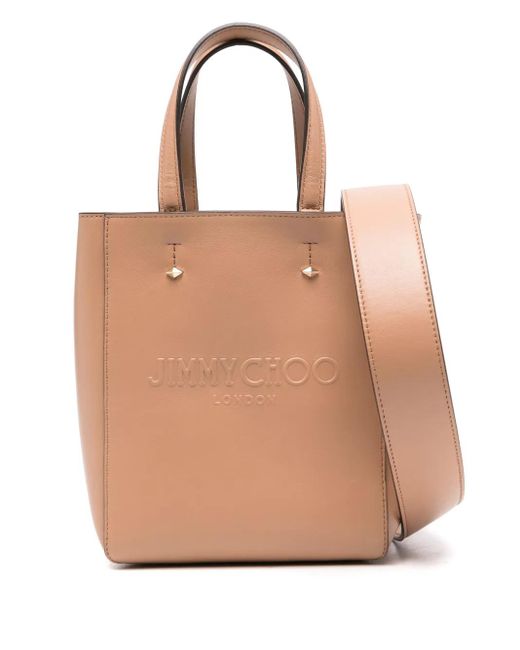 Jimmy Choo Natural Medium Lenny North-South Tote Bag